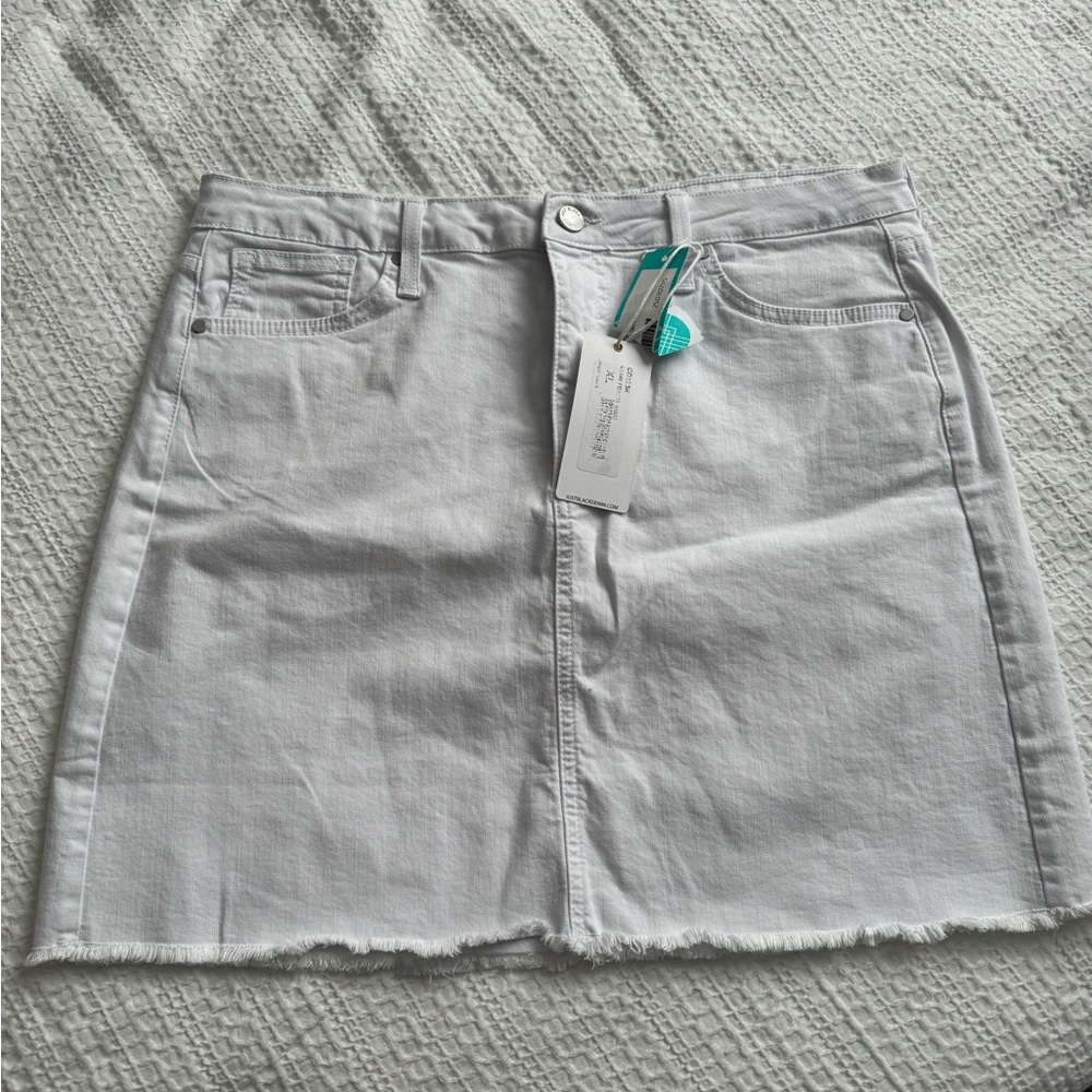NWT Just black denim skirt